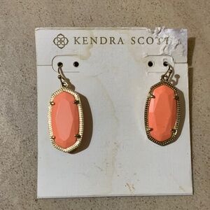 Kendra Scott Coral Stone Dani Earrings
